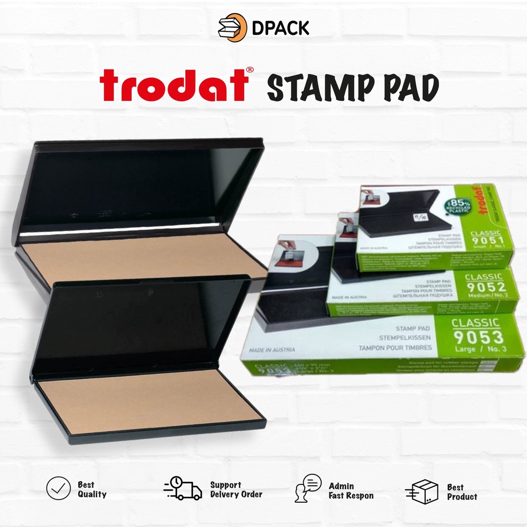 

STAMP PAD CLASSIC / BANTALAN TINTA STEMPEL MANUAL TRODAT ORIGINAL / BANTALAN TINTA MURAH