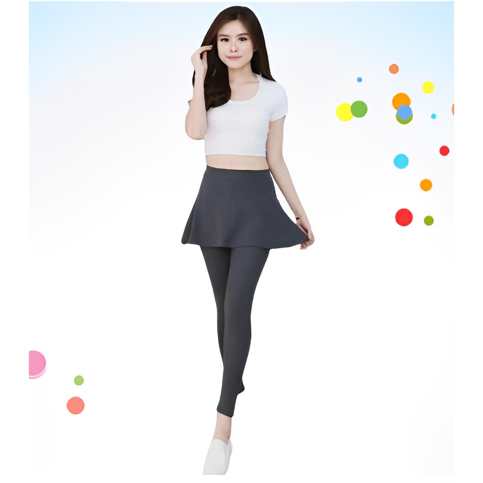 LEGGING ROK SPORT BAHAN SPANDEK JERSEY PREMIUM BISA COD IMF