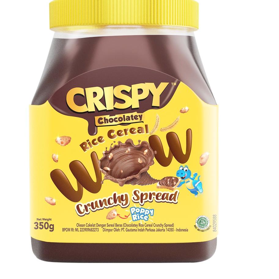 

BAYAR DITEMPAT✔️Selai Coklat CRISPY Chocolatey Crunchy Spread 350g|KD2