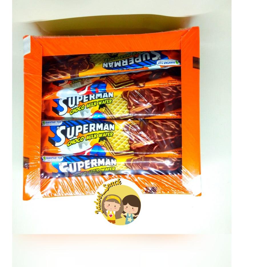 

Meroket--Wafer Superman isi 20 Pcs x 9Gr JADUL by Jadoel Snack