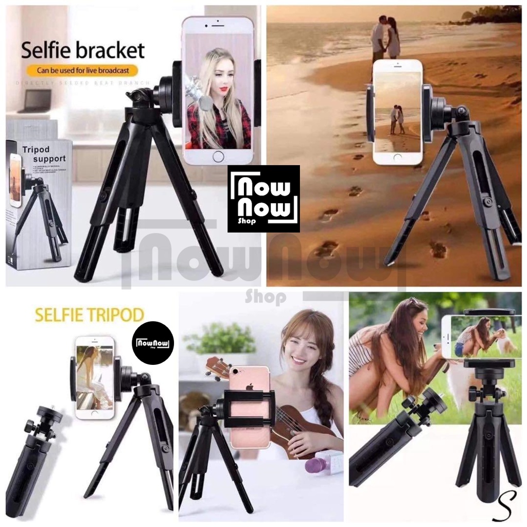 TRIPOD SUPPORT MINI PHONE STAND HOLDER WITH FREE HOLDER U EXTENDABLE PENYANGGA HP SMARTPHONE / KAMERA MINI RING LIGHT STABILIZER UNTUK LIVE BROADCAST BIKIN KONTEN LECTURES VLOG VLOGGER