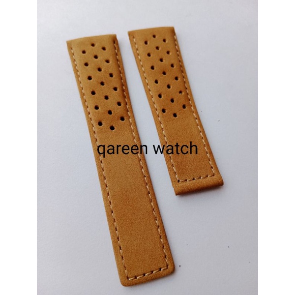 Tali jam tangan TAG heuer leather strap jam tag heuer tali strap jam tangan tag heuer kulit