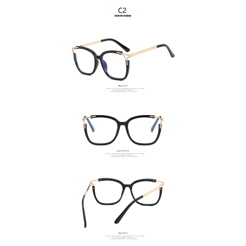 Tr90 Kacamata Cat Eye Hollow Out Anti Radiasi Untuk Wanita