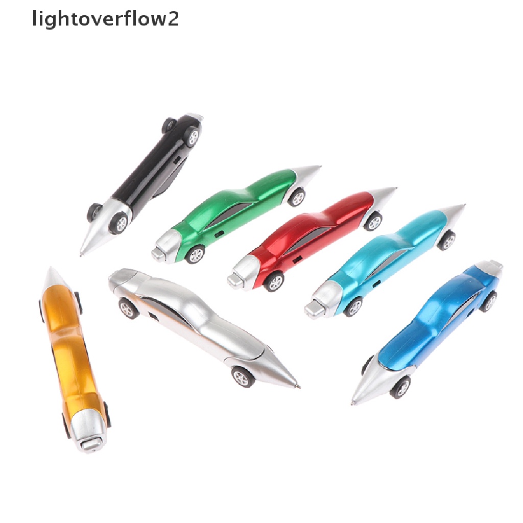 (lightoverflow2) 1pc Pulpen Bentuk Mobil Balap Portable