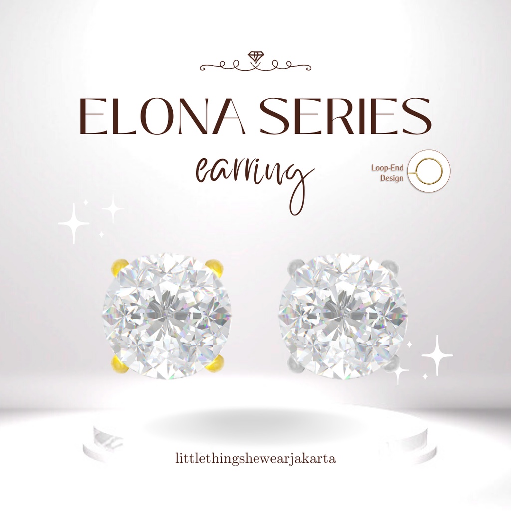 (Jakarta) Littlethingshewear Official  Elona Swarovski 0,85 Gram