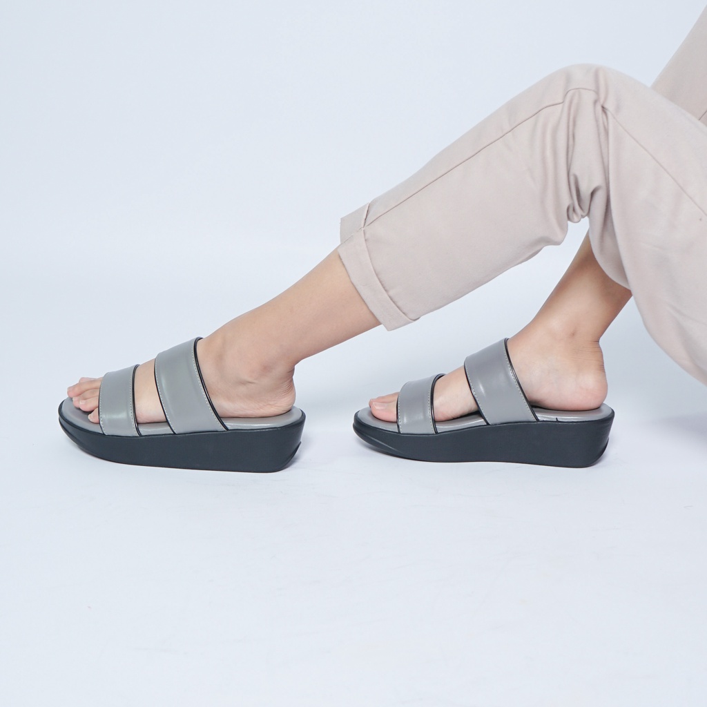 Sara Sara KITTA Sandal Wedges Wanita sandal selop ban dua sandal empuk terbaru