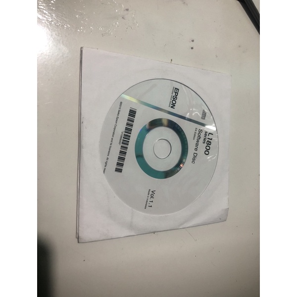 Jual CD DVD DRIVER PRINTER EPSON L1800 ORIGINAL Shopee Indonesia
