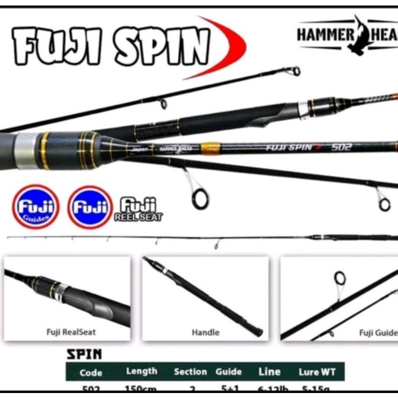 hammerhead fujispin 150 dan 165