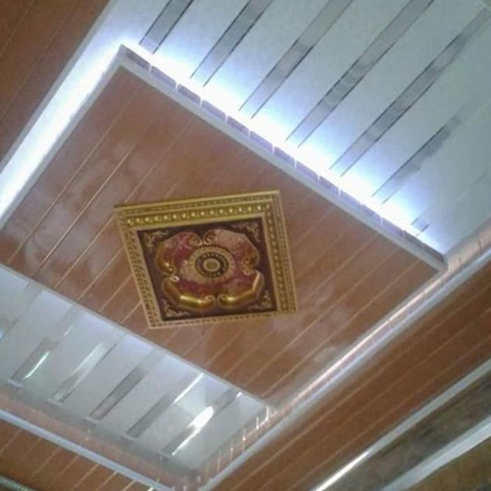 Lis tutup plafon PVC / List tutup PVC putih polos