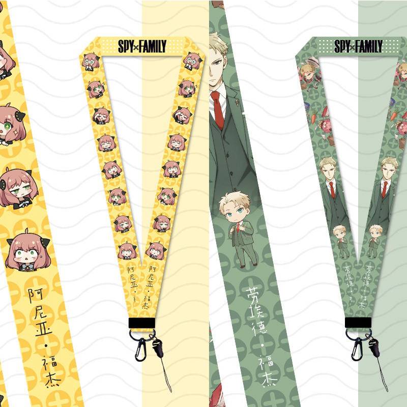 SXF015 – Tali Lanyard HP Gantungan Kunci Keychain Name Tag Case Spy x Family Anya Anime Cosplay Jepang