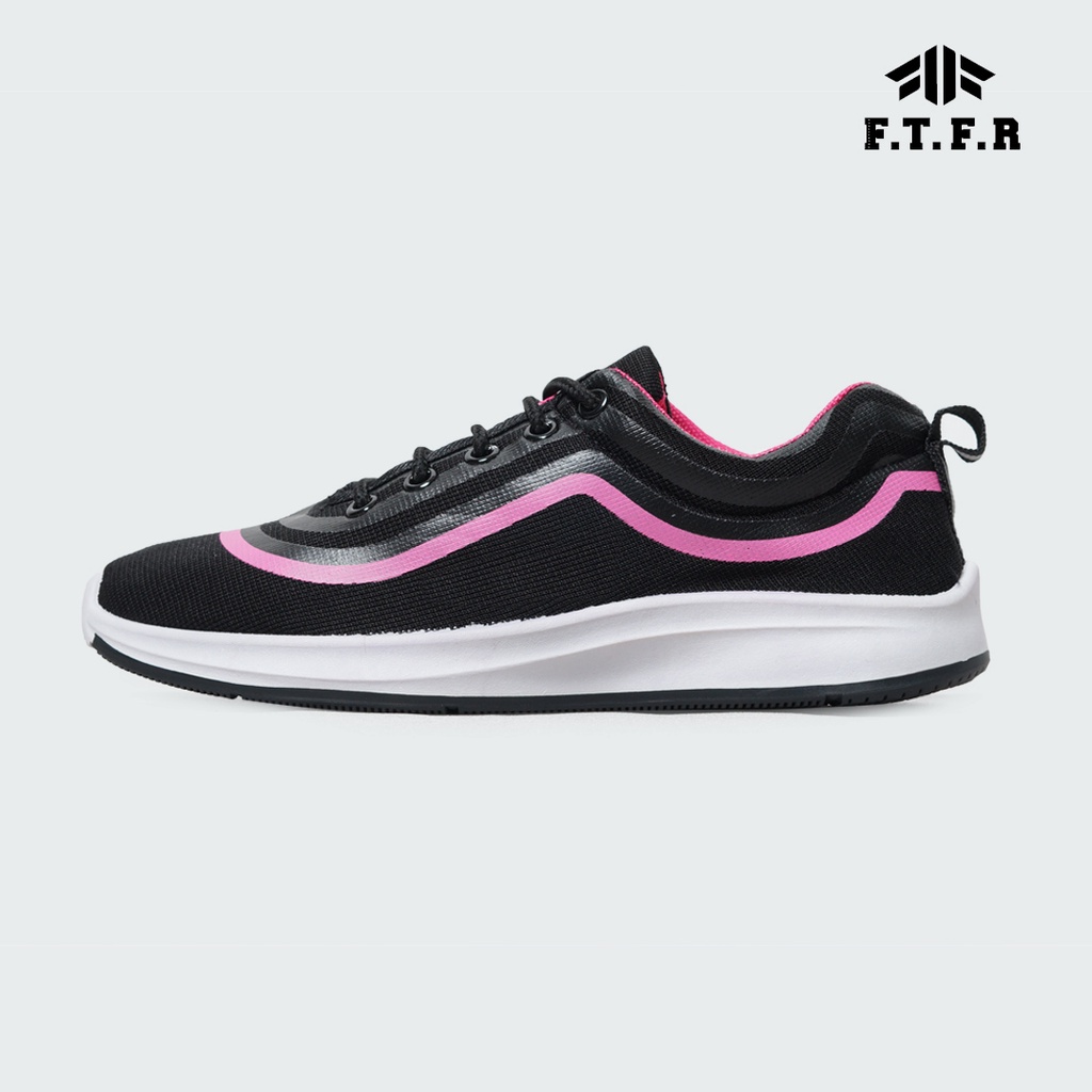 Shoesme Black - Sepatu Sneakers Runing Wanita Import Black Pink