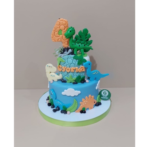 

DINO UK 15+10CM KUE ULANG TAHUN