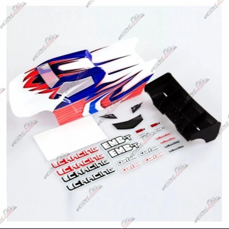 L6166 1/14 EMB-T TRUGGY COLOR BODY PSYCHE LC Racing Body Painted