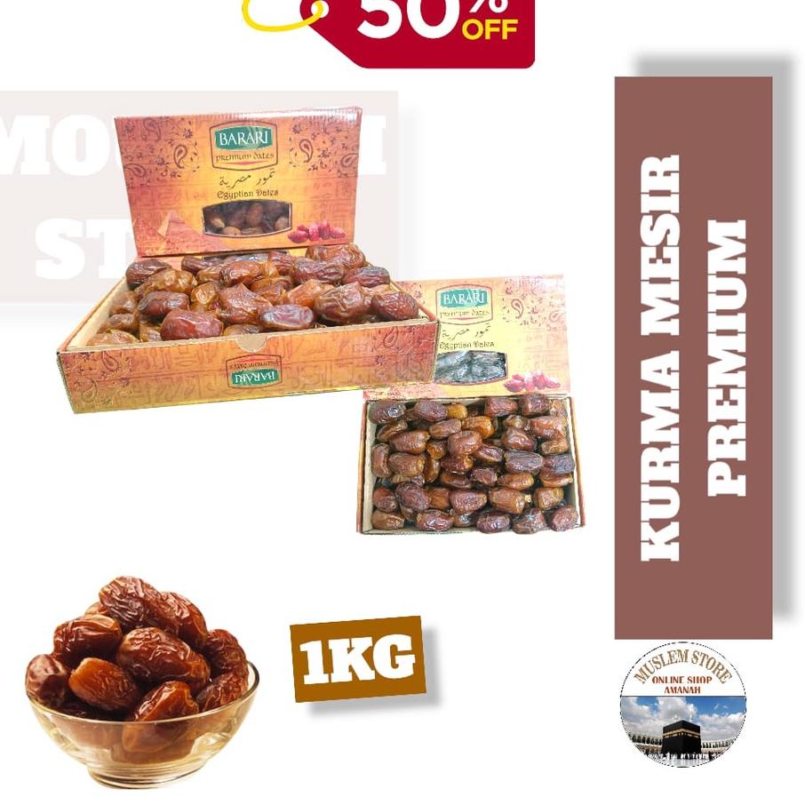 

SALE✅KURMA MESIR MADU PREMIUM 1KG/BARARI (KEMASAN DUS)|RA4