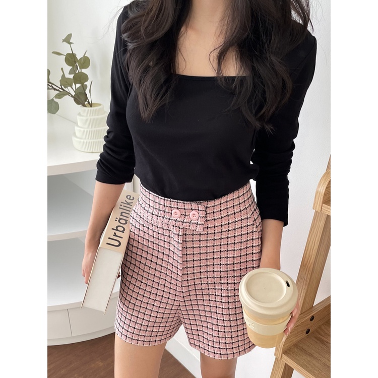 Kadaka B-0165 Celana Pendek Tweed Short Pants Wanita