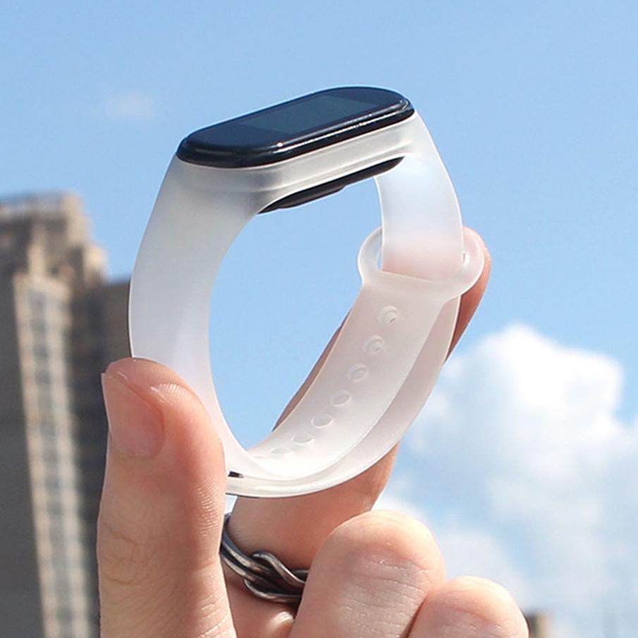 Produk trendy--[COD] Strap Transparan Mi Band 3 4 MiBand 5 6 Tali Jam Wristbadn Rubber Strap Transpa