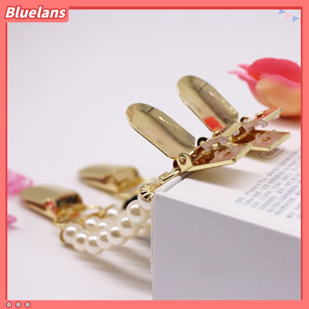 Bluelans Collar Clip Anti-deform Eye-catching Alloy Cardigan Collar Clip for Women