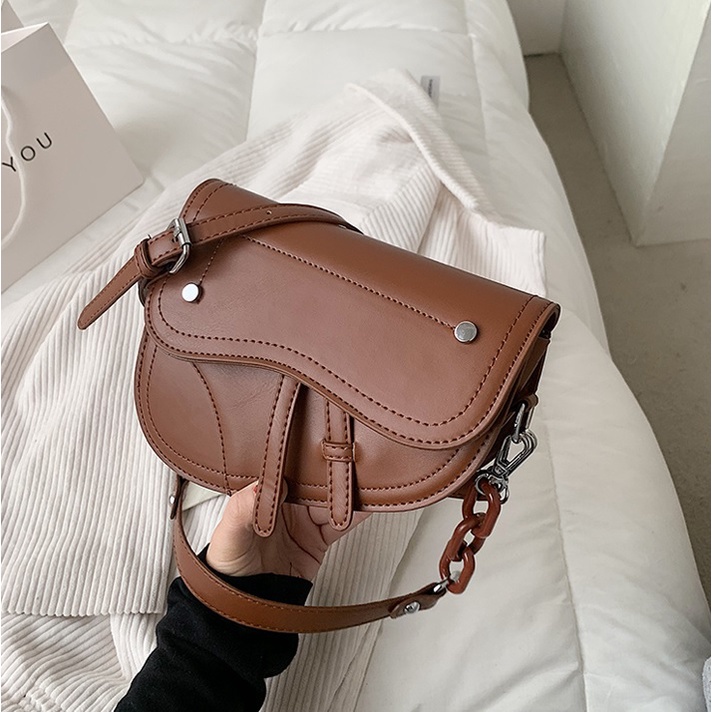 JK 773 U4478 1KG MUAT 2PCS TAS SELEMPANG FASHION SADDLE BAG IMPORT