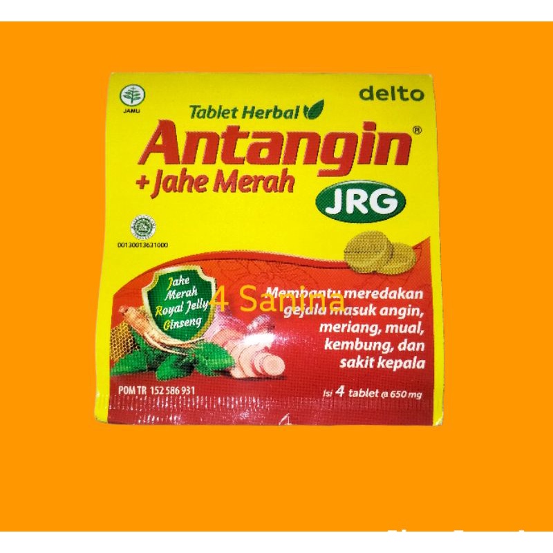 Antangin JRG / strip isi 4 tablet / antangin jahe merah tablet