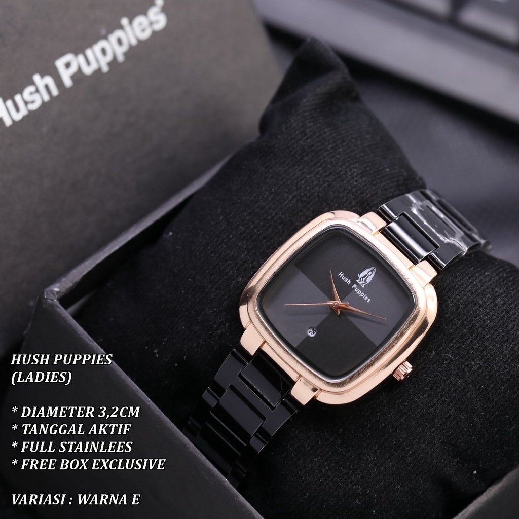 (FREE BOX) JAM TANGAN WANITA FASHION RANTAI BODY SEGI TANGGAL AKTIF