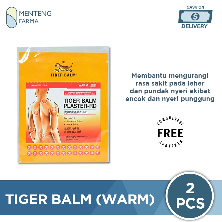 Tiger Balm Plaster (Warm) - Koyo Pereda Nyeri Otot / Punggung / Encok