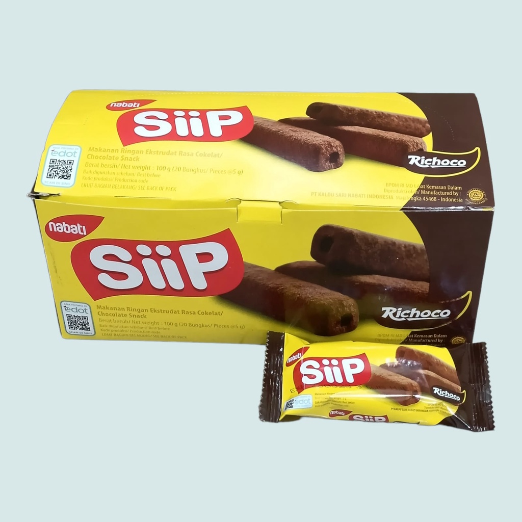 

SIIP Richoco Nabati Coklat Snack 5 gr [20 pcs]