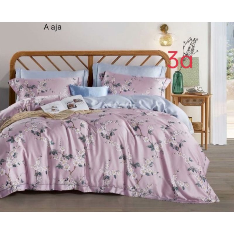 (3)BYAK MOTIF!SPREI SUTRA ORGANIK SERAT BAMBOO SUTRA ASLI ORIGINAL