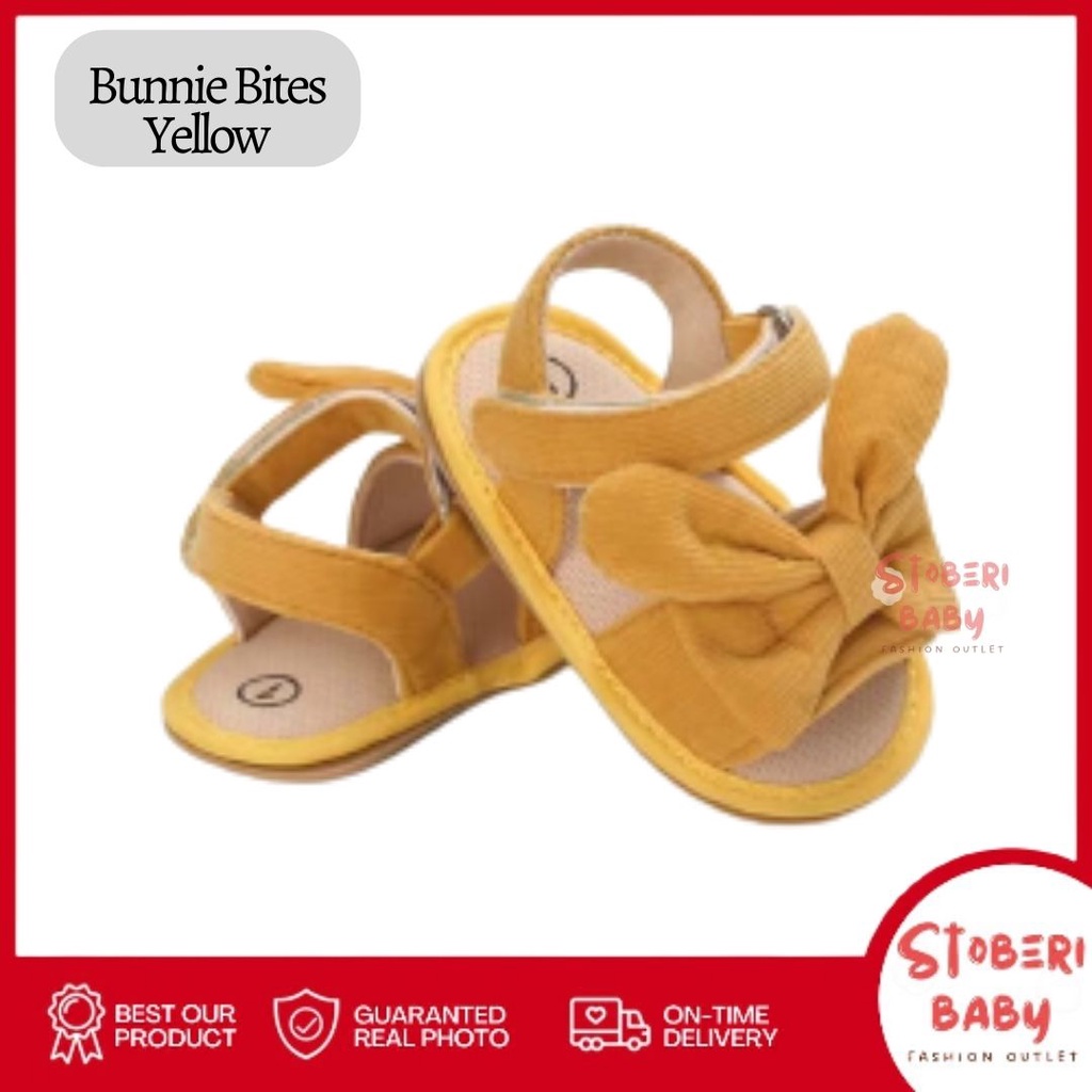 stoberi baby - PREWALKER Sepatu Anak Bayi Baby Shoes Sandal Casual Socks Anti Slip Bahan Import / BUNNY BITES