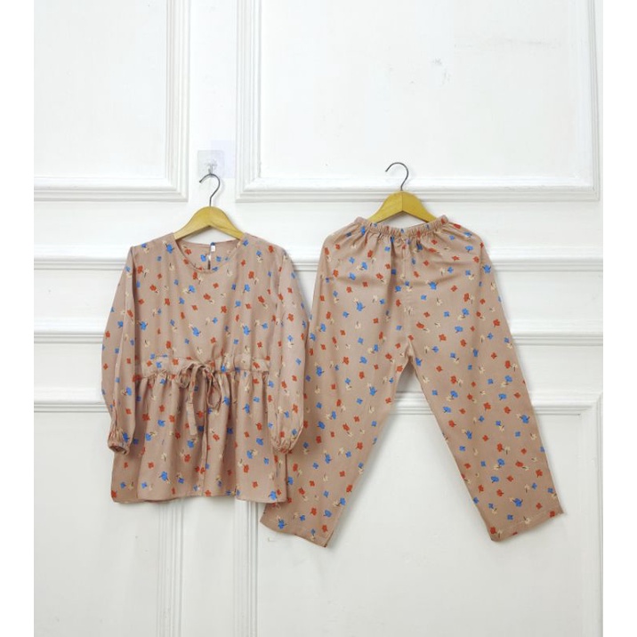 setelan pajamas motif setelan baju anak perempuan setelan rayon oneset anak setcel part ll