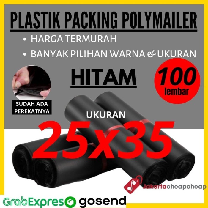 

Spesial Plastik Packing Polymailer 25X35 Hitam Amplop Packing Online Termurah Murah