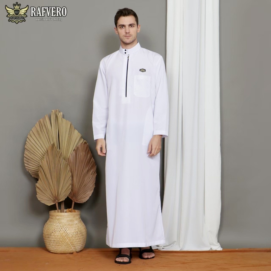 DSTORE - jubah pria dewasa simple list - baju gamis pria - koko dewasa cowok - baju muslim laki laki dewasa