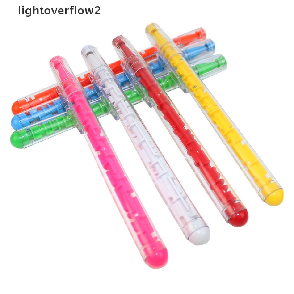 (lightoverflow2) 5pcs / Set Bolpen Labyrinth Untuk Anak-Anak