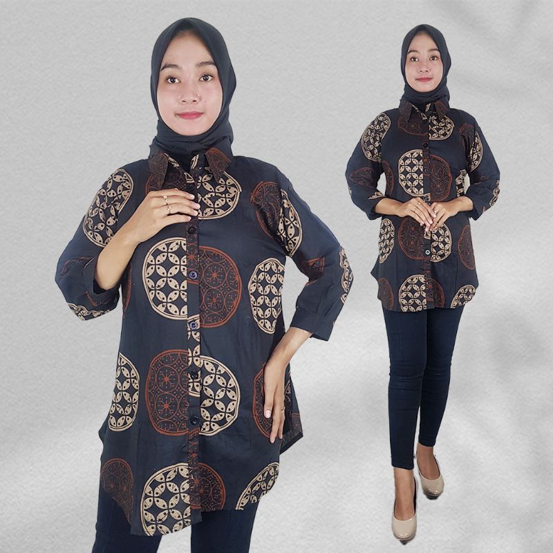 Blus Batik Sogan - Naira Batik