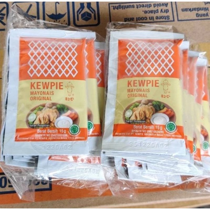

Kewpie mayonais original 15gr saus mayones mayo saset sachet