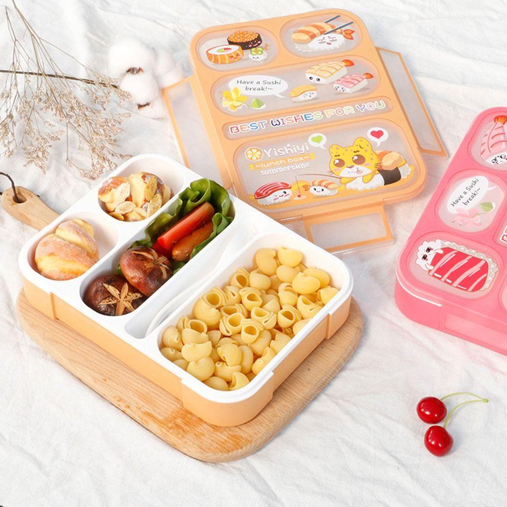 R-FLOWER Kotak Makan Siang Warna Hijau Travel Hiking Camping Portable Anti Bocor Dengan Porsi 5/6 Kompartemen