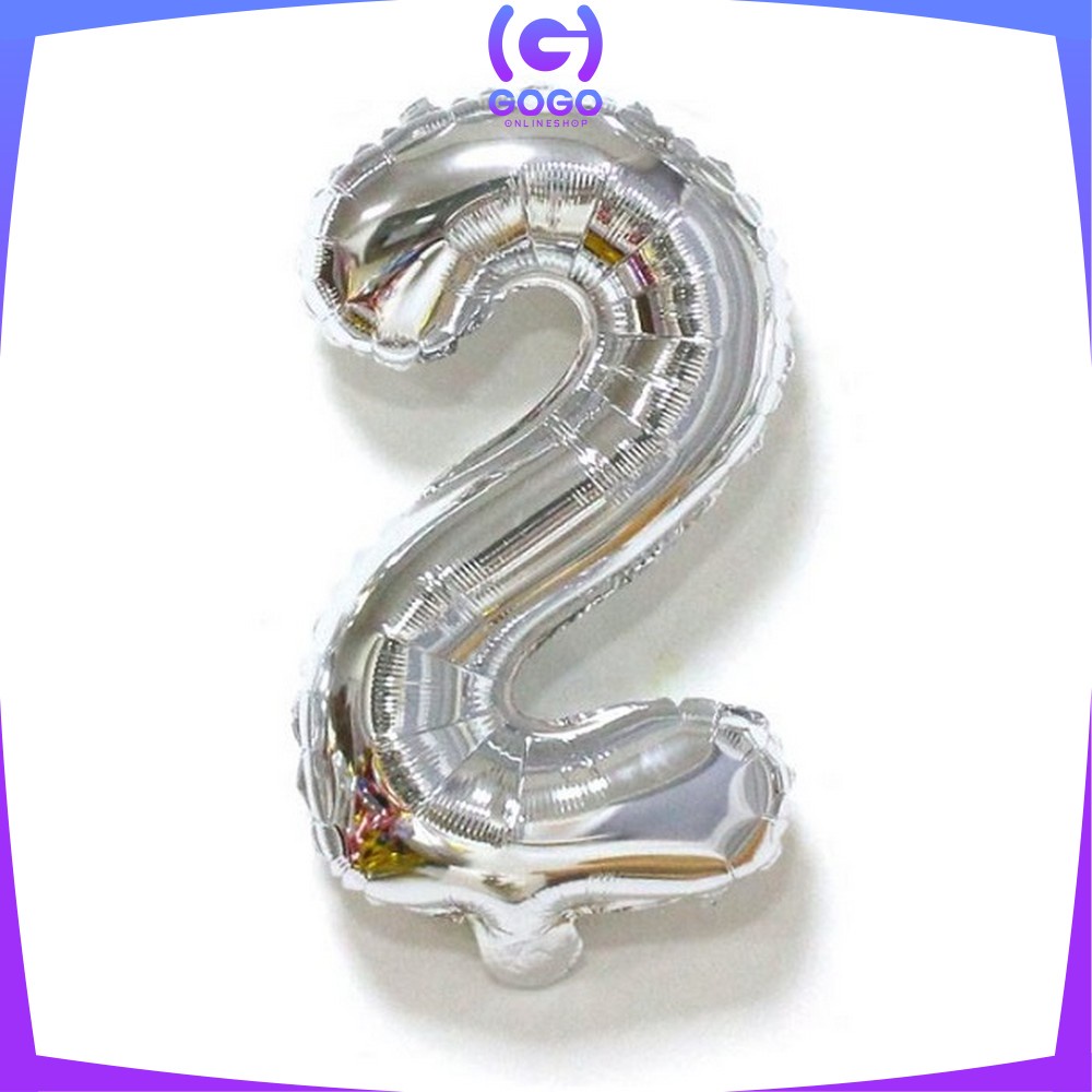 GOGO-C390 Ballon Foil Abjad Alphabet Polos Silver A-Z Balon Foil Angka 0-9 / Balon Foil Huruf Abjad Alphabet Angka Polos / Baloon Huruf Dan Angka Perlengkapan Ulang Tahun