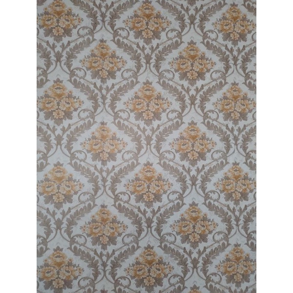 Wallpaper stiker dinding motif Batik Coklat CY1016