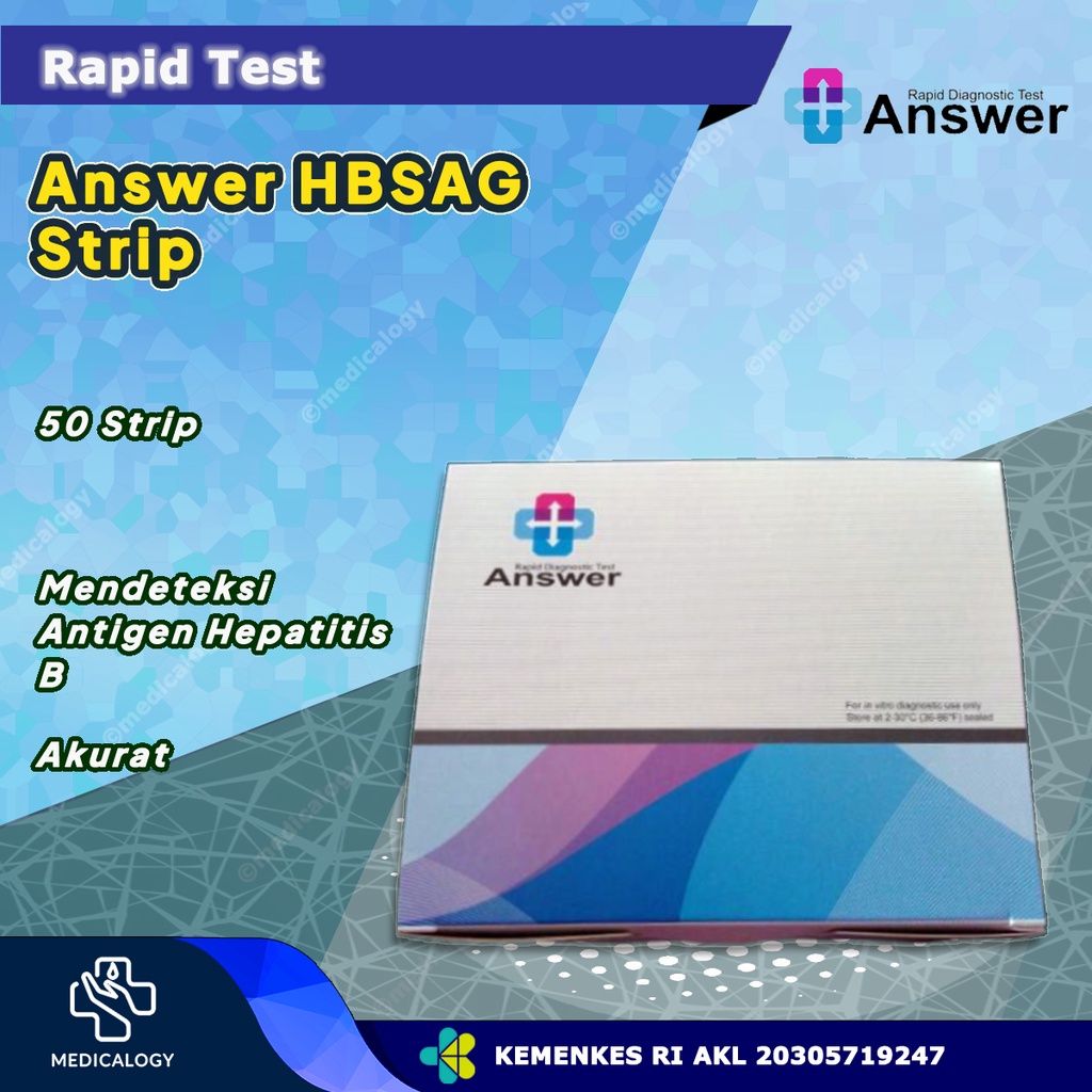ANSWER HBSAG STRIP (PER BOX)