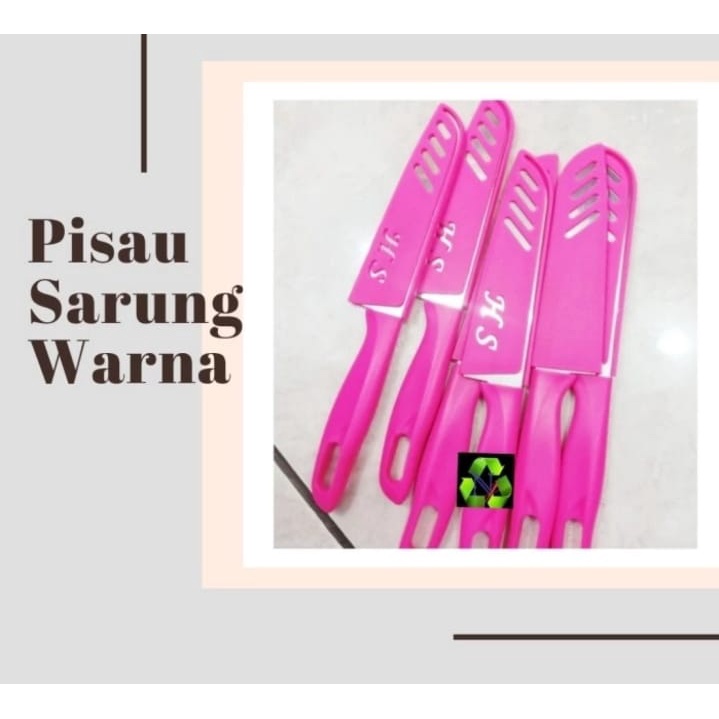 PISAU Super Tajam + SARUNG GLITTER Dapur/Buah/Sayur/Daging Serbaguna