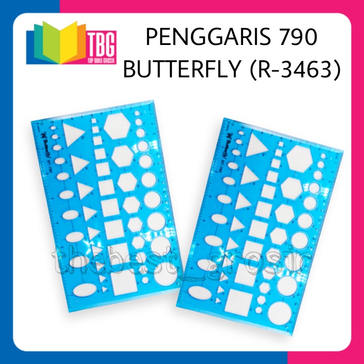 

1 PCS PENGGARIS 790 BUTTERFLY/ FLOW CHART RULER / PENGGARIS MACAM BENTUK (R-3463)