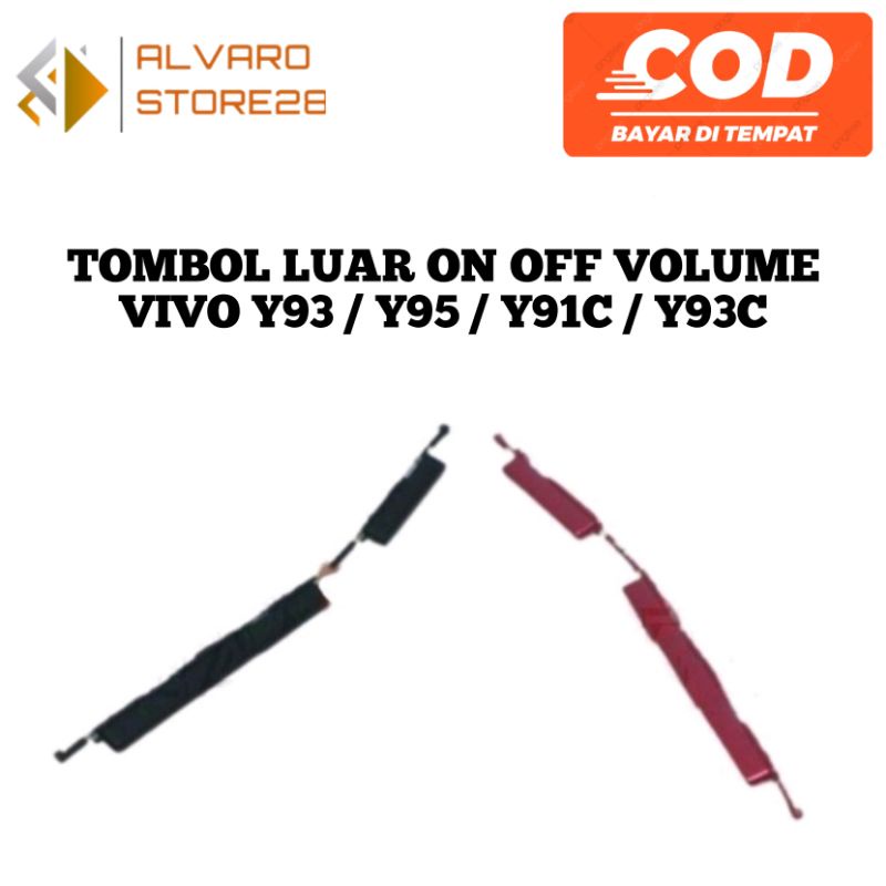 TOMBOL LUAR VIVO Y91 ON OFF INCLUDE VOLUME / TOMBOL RUBBER VIVO Y93 / Y95 / Y91C / Y93C