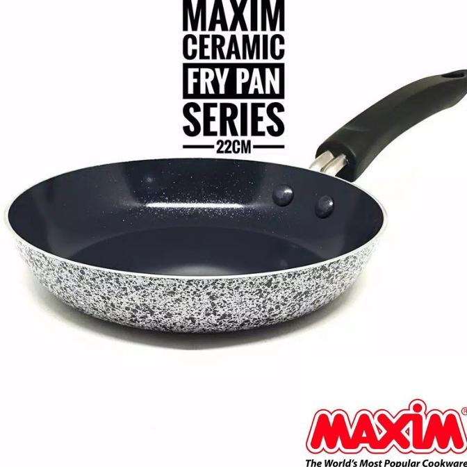 TERMURAH Maxim Neostone Frypan Marble Ceramic Penggorengan Anti Lengket 22 Cm /PERALATAN MASAK SET/P