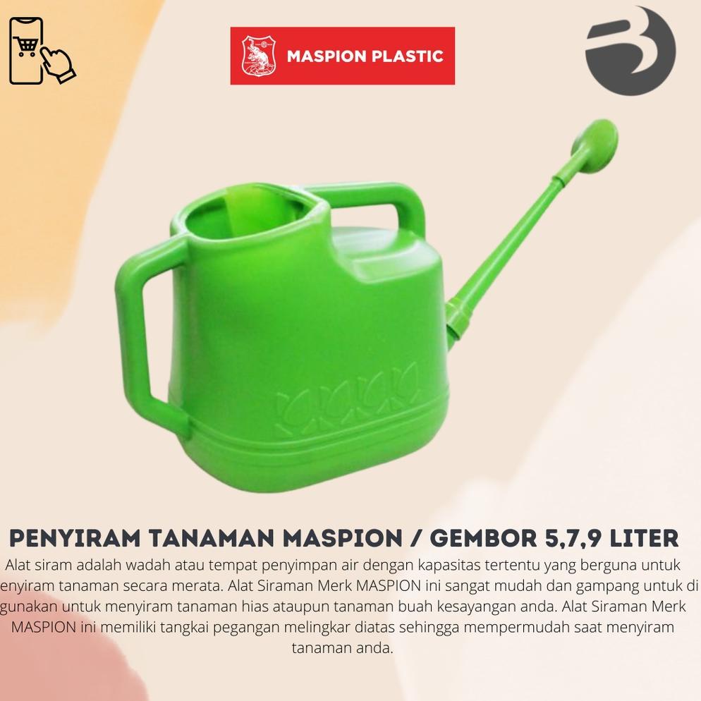 KIRIM HARI INI Penyiram Tanaman MASPION / Gembor / Watering Pot 3, 5 , 7 & 9 LITER (ART. 016)