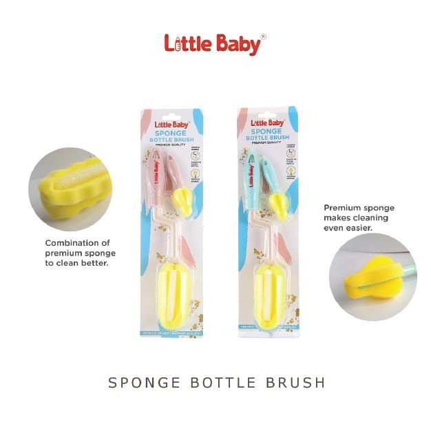 Little baby Sponge Bottle Brush Sikat Botol SBB0120