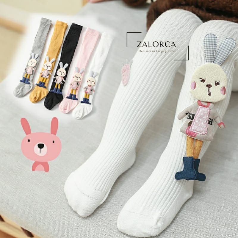 Legging Anak Bayi Perempuan BONEKA KELINCI JUMBO 3-5 Tahun - Legging Anak import Knit