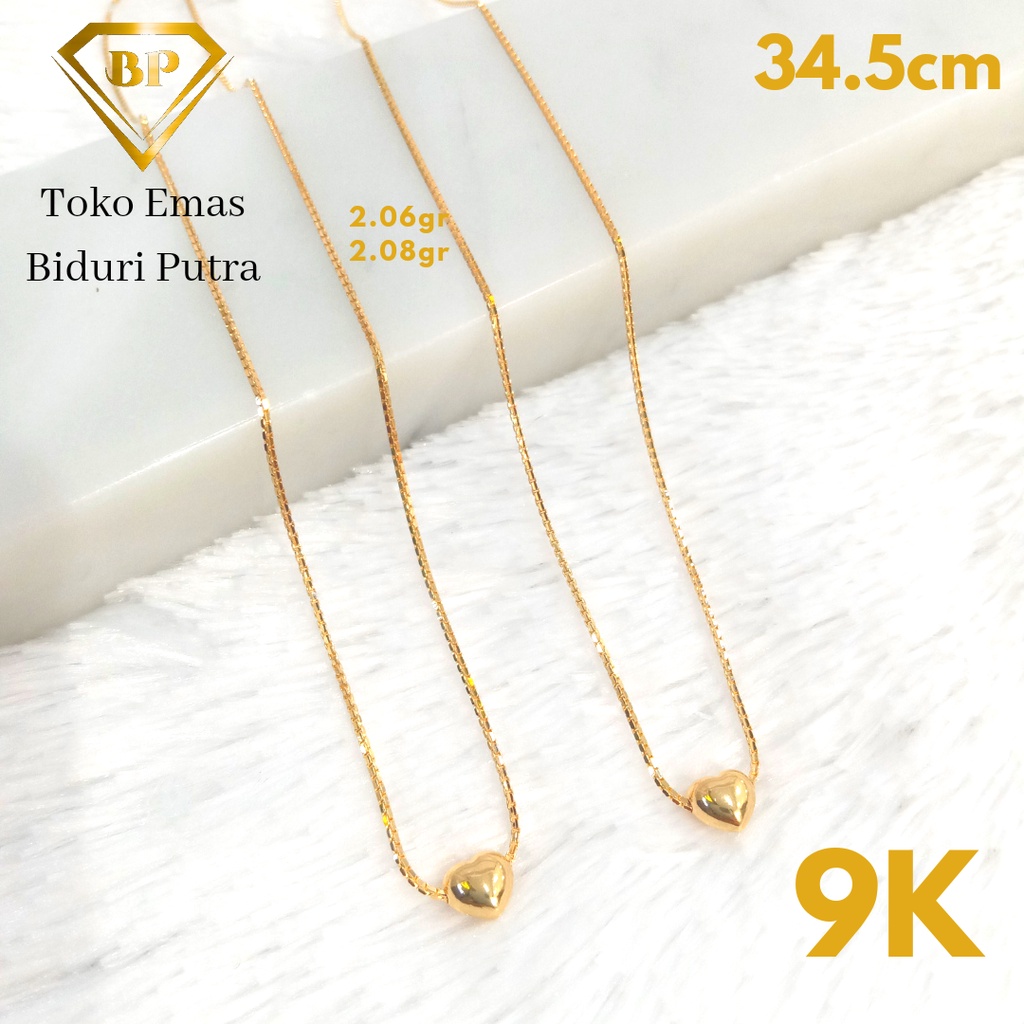 KALUNG ANAK PLUS LIONTIN PERHIASAN EMAS ASLI KADAR 10K/420