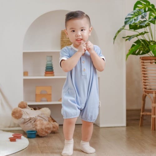 Nicekids - Two Tone Bloomer Playsuit Bayi / jumper Bayi &amp; Anak Unisex