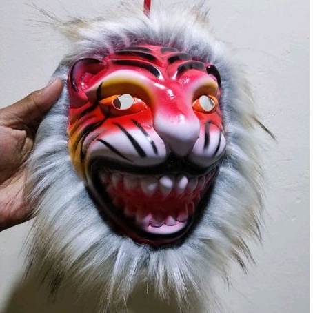 mainan anak topeng macan singa barong barongan