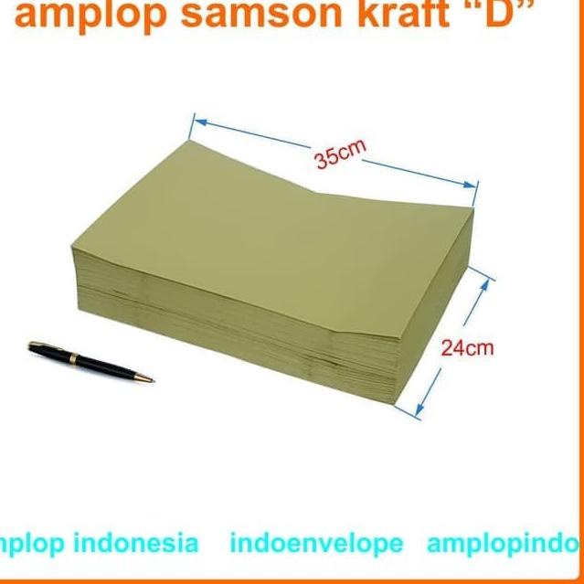 

Get Surprise Amplop Coklat Samson Folio / D / 24x35cm - Coklat Muda