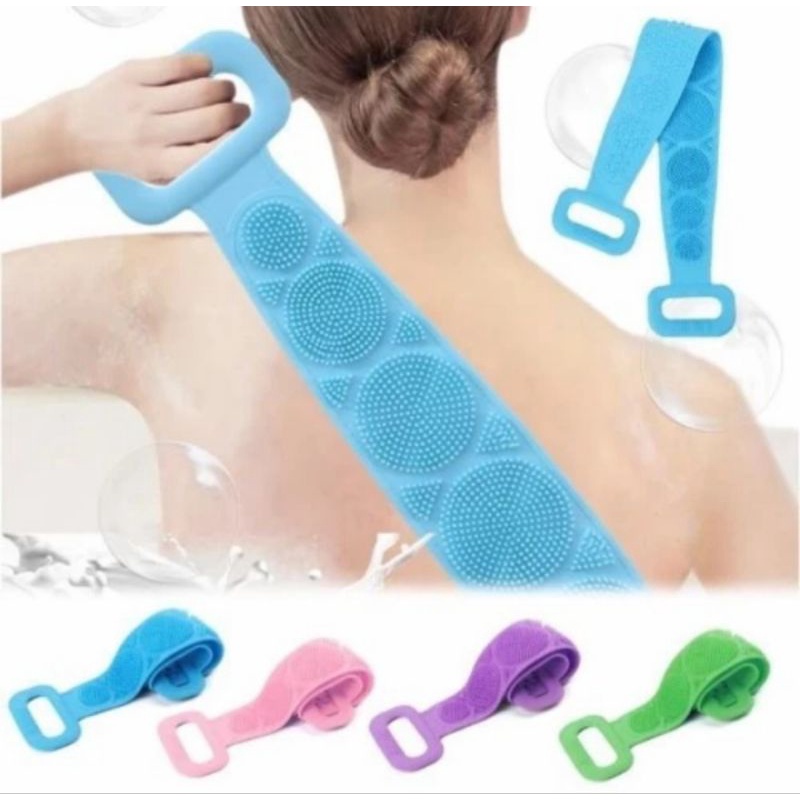 Sikat Punggung Mandi Silikon Scrubber Shower puff